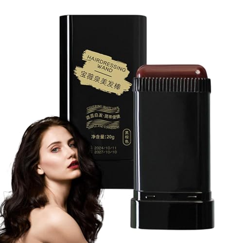 Coloration temporaire pour cheveux | Bâton de couleur pour cheveux | à racines de cheveux | Bâton de couverture instantané des racines | Pinceau de teinture portable | Lavable et pratique |