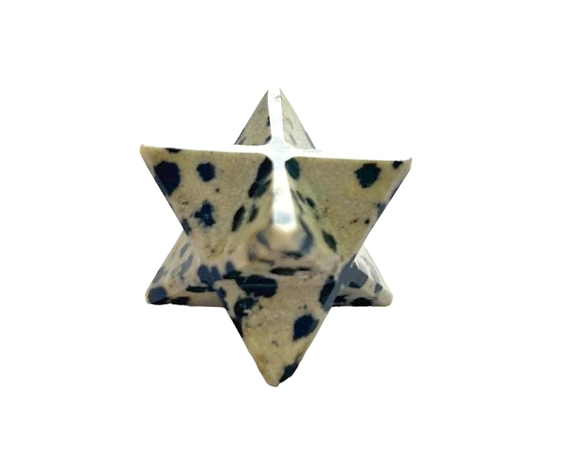 crystalmiracle Dalmatian Jasper Merkaba Loose Star Healing Reiki Feng Shui Gift Handcrafted