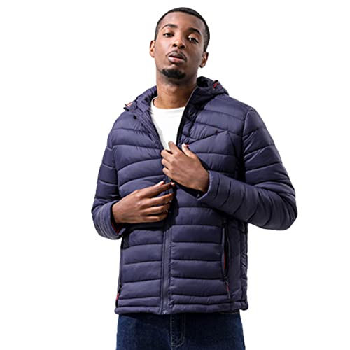 Manteau à capuche en coton pour homme contre la pluie fine