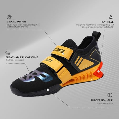 Weightlifting Shoes, Powerlifting Shoes Gym Shoes for Crossfit Lifting Footwear, Weight Lifting Shoes for Heavy Lifting Deadlifting Weight Training, Squat Shoe for Men Women2