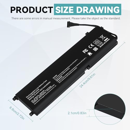 Image of RC30-0328 RZ09-0330 Laptop Battery for Razer Blade 15 Base 2020 2021 RZ09-0328 RZ09-0328X RZ09-03286 RZ09-03287 RZ09-03289 RZ09-03287E22 RZ09-03287E22-R3U1 RZ09-0369 RZ09-0369X RZ09-0410 RZ09-0410BE22