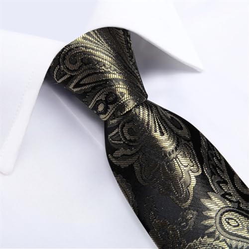 Corbata de hombre verde seda y poliéster con pañuelo y gemelos miniatura 5