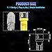 Fulanmi T10 LED Bulbs Amber Yellow Error Free for Car Side Marker Map Door Parking Trunk License Plate Light 168 194 175 W5W 6-SMD 3030 Chipsets, Pack of 2 Amber Yellow