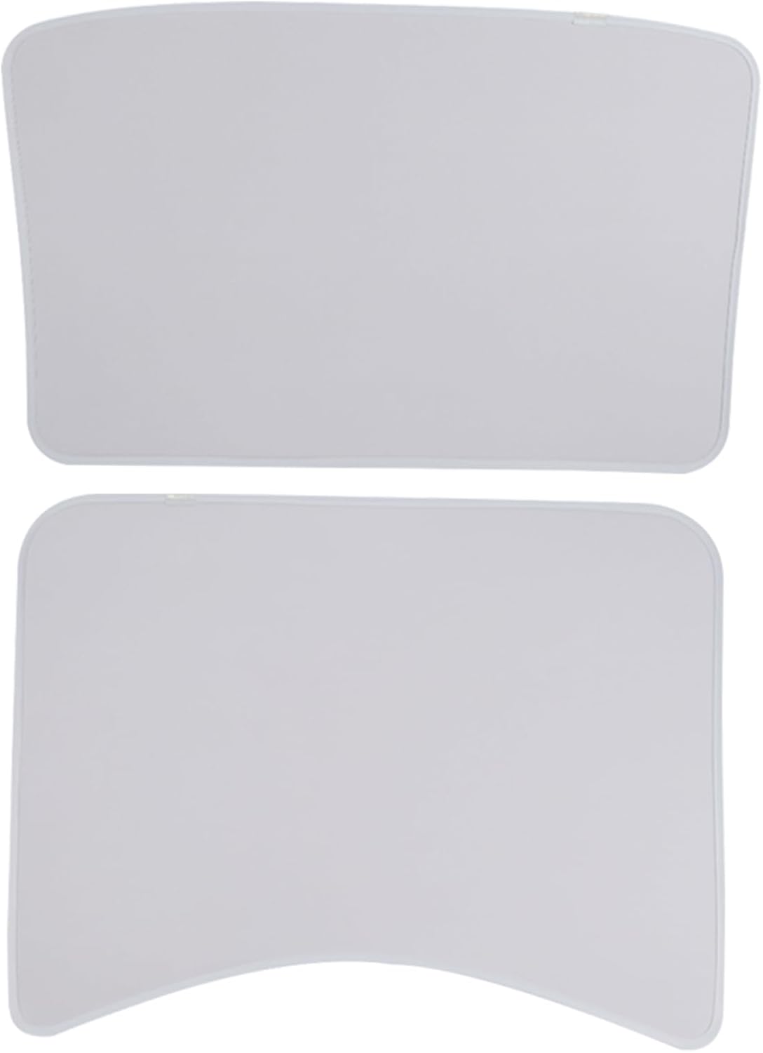 Upgraded Sunshade Roof Compatible with Tesla Model 3 2017-2023, Beige Ice-Crystal Foldable Glass Roof Sun Cover, Blocks Sun and Glare, Reduces Heat, UV Protection, Split Design 2PCS