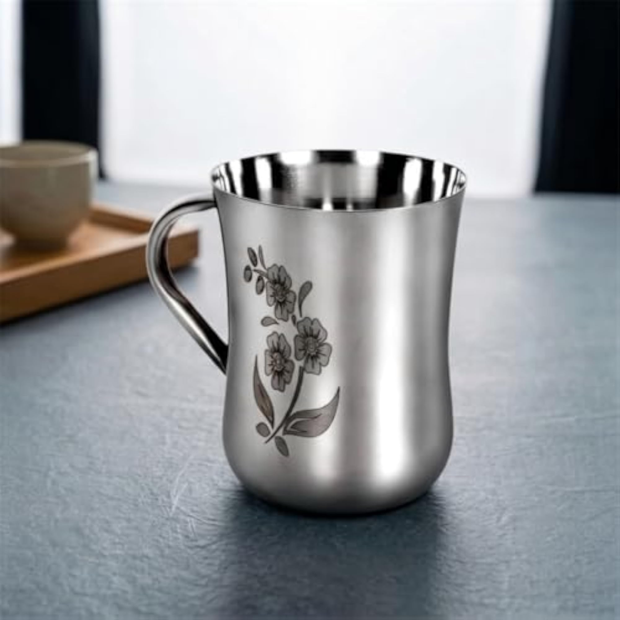 Pack of 7 Tea Kettle Cups Set with Kettle