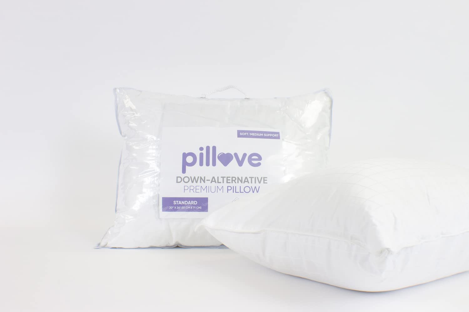 Pillove Ultra Lofty 100% Cotton Hotel Quality Pillows for Sleeping Standard Size, Set of 2 Bed Pillows for Side Sleepers, Back Sleepers, & Stomach Sleepers.