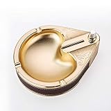 【Multifonction】: Style simple et moderne, cendrier de gadgets cool fait à la main, en même temps que dix mille allumettes, briquet au kérosène. Convient pour fumer, décorations, objets de collection, cadeaux pour amis.