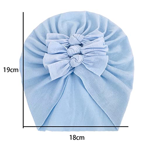 Guenzy Toddler Infant Baby Boys Girls Solid Cap Bowknot Elastics Turban Hat 6Months Baby Boy #TOP2