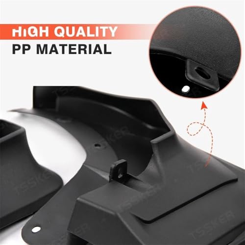 Bavettes pour auto 4 pièces rigides haute durabilité Duster 2012 - 6