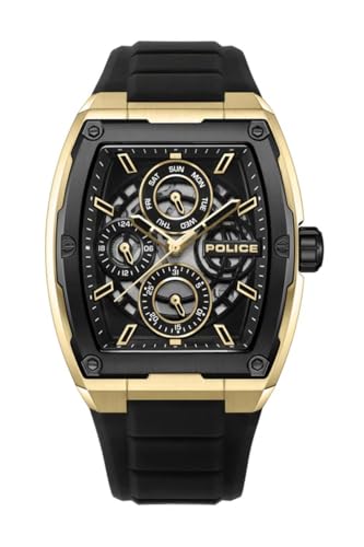 Police watches creed orologio Uomo Analogico Al quarzo con cinturino in Silicone PEWJQ0004540