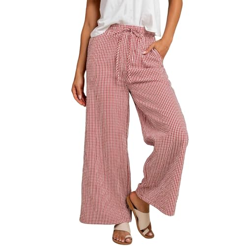 Pantalon d'été léger pour flâner en vacances jambes larges et amples