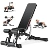 Keppi Bench1000 Weight Bench, Adjustable Commercial FID Workout Bench | 1200lb Flat Capacity, 12 Back&3 Seat Specialized Angles for Serious Lifters,with 36-inch Extended Backrest for Home Gym