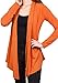 DRSKIN Women's Open - Front Long Sleeve Knit Cardigan (Cardigan Orange, XL)