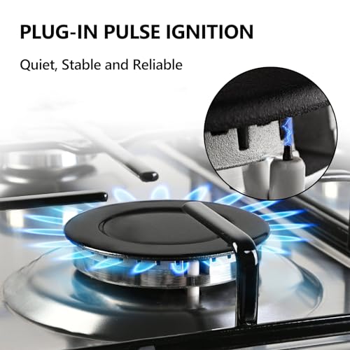 Nardea G04 Gas Stove Top 4 Burner, 20 Inch Gas Cooktop thumb #4
