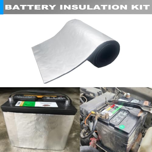 Battery Insulation Kit 40"x7" Battery Insulation Blanket Battery Wrap Heat Shield Extreme Temperature Protection in Cold Weather and Hot Summer for Car Truck RV by DEGEOBERLIN - Used condition - Image 6