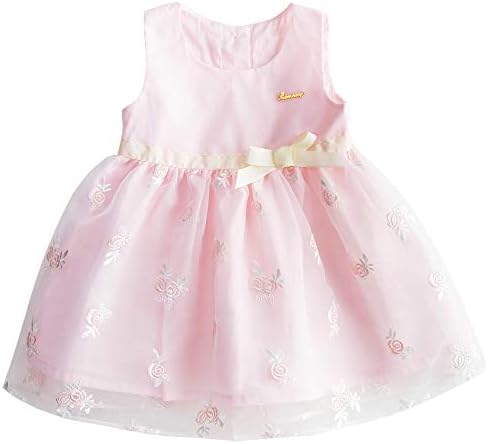 mubenshang Baby Girls Pink Princess Dress Birthday Wedding Party Dress Toddler Girls Dress