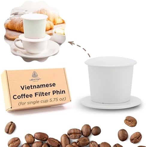 Vietnamese Coffee Filter Press. Screw Down Insert. Dripper Mechanism. Made in Vietnam. Sizes S-XL in 1 or 2 Pack (1, Medium (8 oz