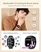 Smart Watch for Men Women- Answer/Make Call, 2.0'' HD Fitness Tracker Watch with Sleep Step Counter Activity Smartwatch for Samsung Andriod iPhone iOS (Black)