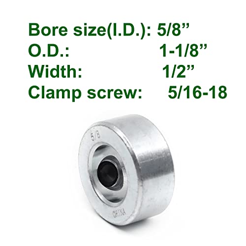 Tongass BSCS-8PK 8-Pack) Zinc Plated Carbon Steel 5/8 Inch Bore Shaft Collars Sets thumb #1