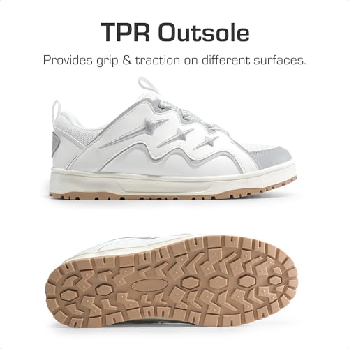 DREAM PAIRS Kid Shoes Boys Girls Sneakers Lace Up Skate Shoes Durable Walking Casual Shoes3