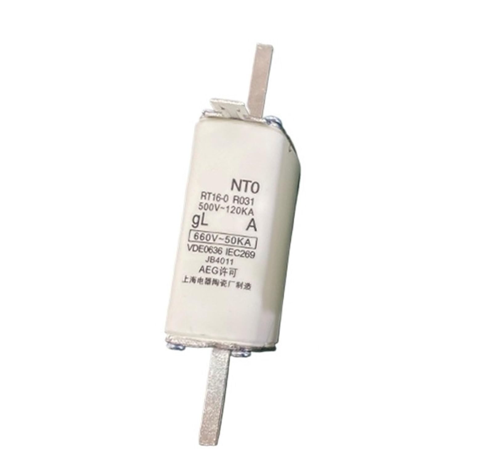 Fusible NT0 RT16-0 contra cortocircuitos de alta potencia, inserto de cuchilla hasta 160A