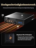 MINIS FORUM AMD Ryzen 9 9955HX MS-A2 Mini PC (16C/32T, bis zu 5,4GHz), PCIe × 16, HDMI/2x USB-C (8K bei 60Hz), 2X SFP+ 10G, 2X 2,5G LAN, 3X M.2 SSD (2280/22110/U.2),Kein RAM/SSD – Ansicht 7