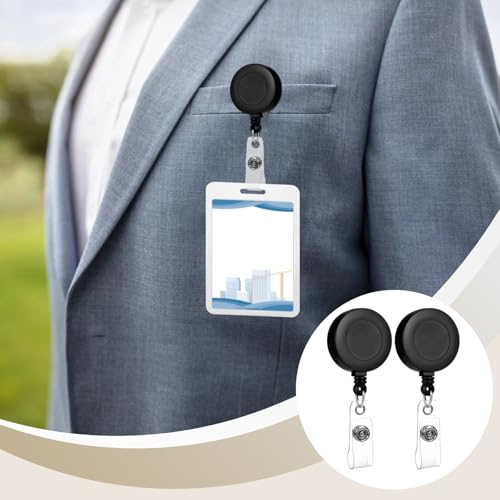 Porte-carte d'identité de bureau rétractable pour accès quotidien fluide