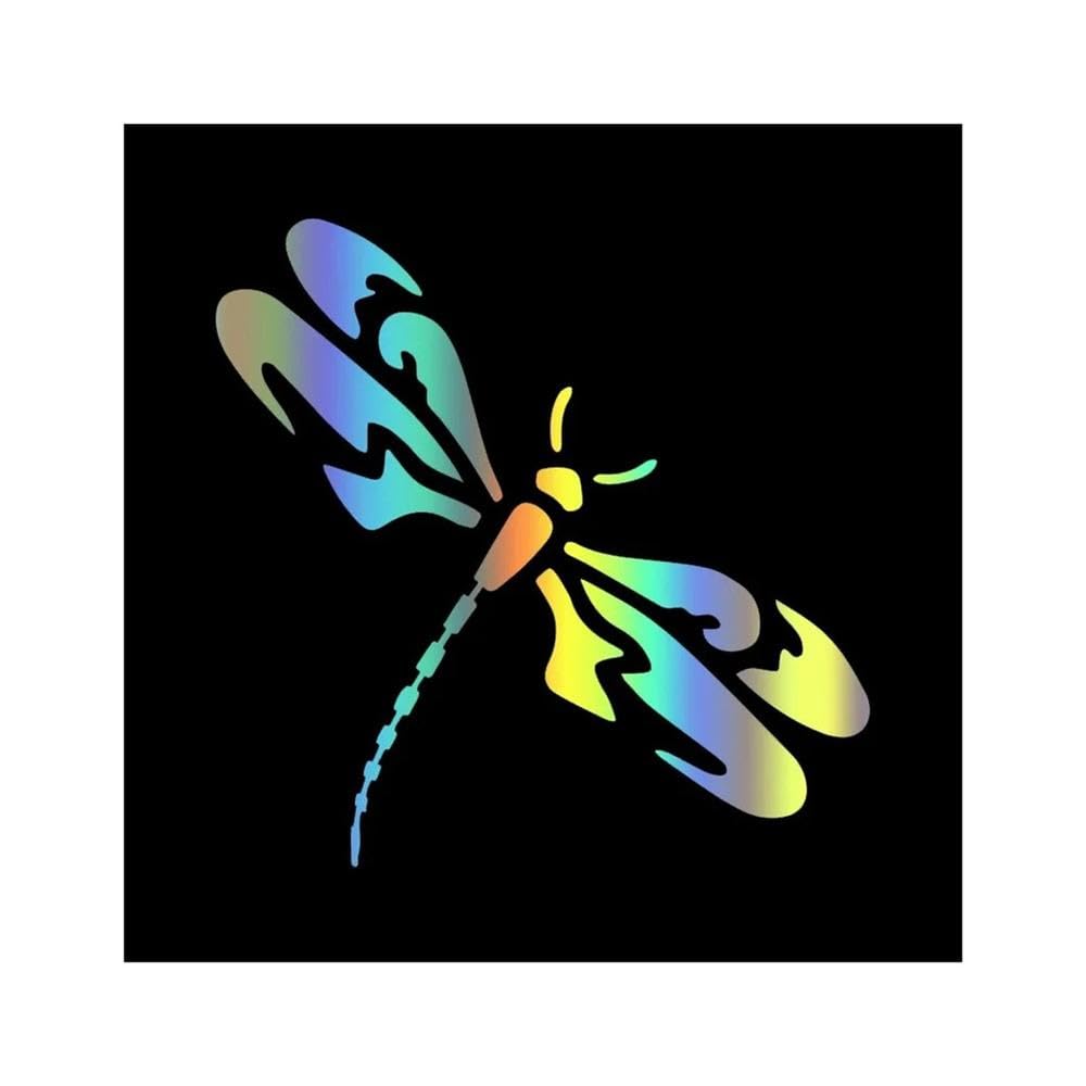 Dragonfly Animal Insect Car Sticker Waterproof Vinyl Decal for Auto Window Body Decor Accessories(Laser)