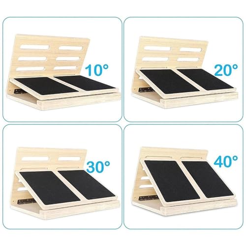 Incline Board, Calf Stretcher, Balance Board de madera miniatura 5