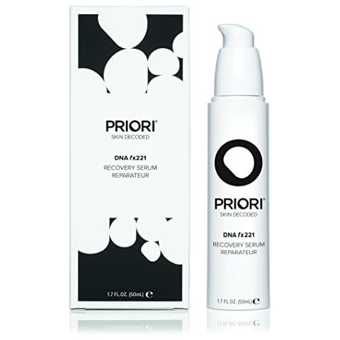 Priori Skincare DNA Recovery Serum Repairing, Correcting Age Defying Day & Night Face Treatment Free Radical Protection Beauty Boost Intense Hydration Oil Free Fragrance Free 1.7 fl oz Cover