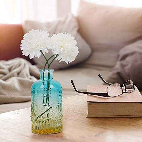 Artificial Flowers, 25Pcs Silk Chrysanthemum Ball White Bouquets Hydrangea For Wedding Bridesmaid Lifelike Fake Flowers Home Decor Diy Party White #TOP3