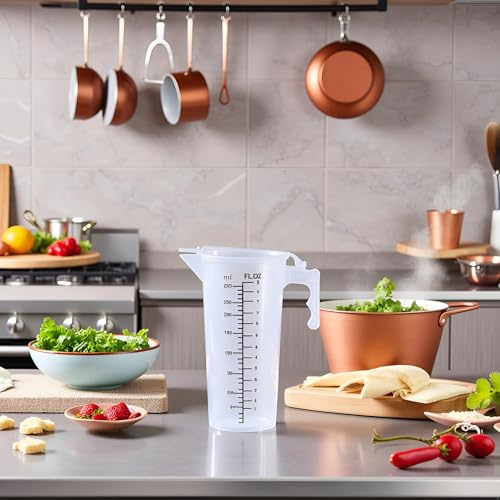 Vaso medidor transparente con tapa 250 ml miniatura 2