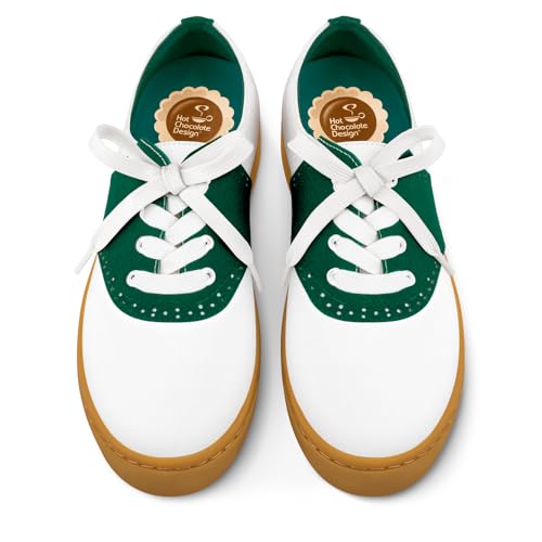 Image of Hot Chocolate Design All-Day Women's Lace-Up Sneakers | Canvas Upper, Cushioned Footbed with Arch Support, Flexible Rubber Outsole, Vegan Construction, Casual Everyday Sneakers