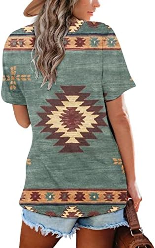 Naittoop Womens Tops Printed Graphic Tops Fashion Women's Summer V-Neck Short Sleeve Casual Top Blouse Tees 4 Naittoop Womens Tops Printed Graphic Tops Fashion Women's Summer V-Neck Short Sleeve Casual Top Blouse Tees