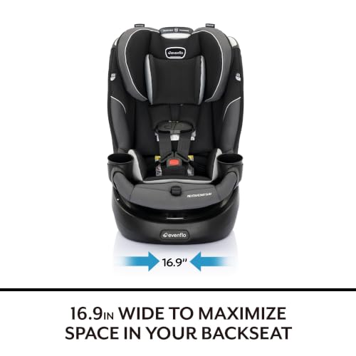 Evenflo Gold Revolve360 Slim 2-in-1 Rotational Car Seat with SensorSafe (Obsidian Black) - image 2