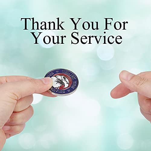 5 Pieces Military Challenge Coins Thank You for Your Service Military Gifts for Men Women for Veterans Day Gifts