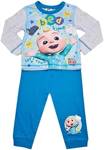 Top Linen (NW) Ltd Kids Pyjamas For Casual And Occasion Wearing - Cocomelon Baby Boys Bedtime Pyjamas - Kids Dress For All Season - Made In UK (36145 2-3 Years)