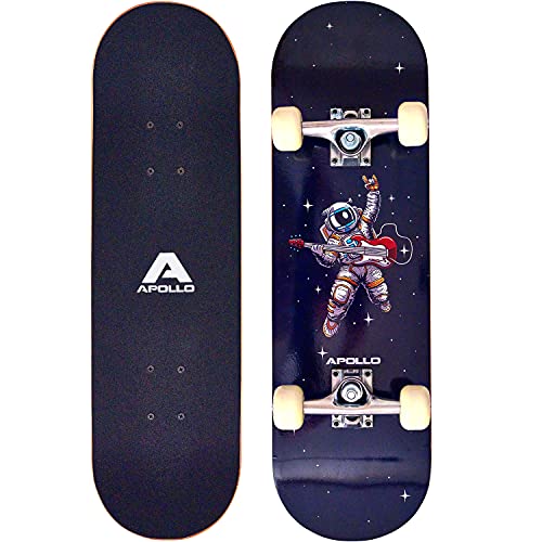 Apollo Kinder Skateboard, kleines Komplett Board mit ABEC 3...