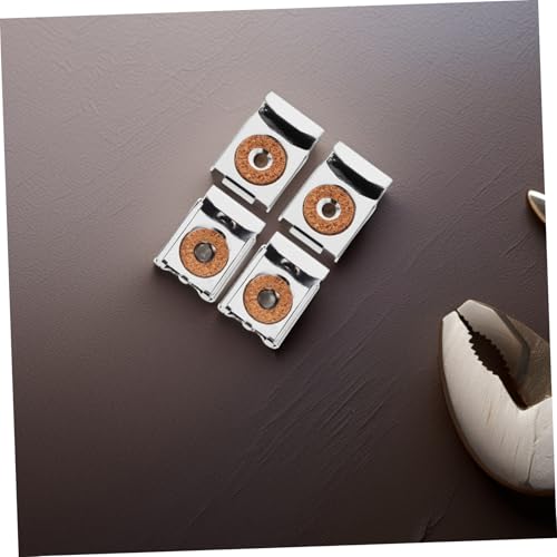 Image of OSALADI 8pcs Iron Mirror Clips with Padding Wall Mounted Mirror Holders for Frameless Displays Easy Installation and Versatile Design for Hanging Mirrors and Pictures