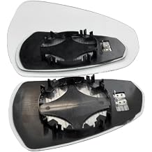 Heated Wing Mirror Glass Right Driver Side for Audi A3 2013 2020 Clip-On Replacement