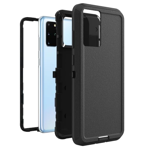 Image of Case for Galaxy S20 Plus, Heavy-Duty Tough Rugged Shockproof Drop Protective Cover Cases for Samsung Galaxy S20 Plus, Black