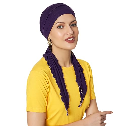 Image of The Headscarves Women Bamboo Pre Tie Scarf (HS107 Multicolor)