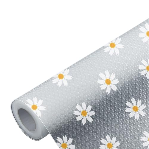 Forro de estante para armarios de cocina, impermeable, para nevera, armario, tapete no adhesivo para cajones (150 x 30 cm)