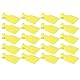 KIMISS Ohrmarke Ohrmarke Gelb Pp 20 Set Nutztierkennzeichnung Blanko Ohrmarke für Ziegen Schafe Rinder Kühe Schweine Hofbedarf (L 23,6 x 13 x 2,8 Zoll)