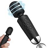 【20種振動・360°曲がりヘッド・静音・防水.柔軟シリコン】電マ mini型 強力 シリコン製 軽量 ミニ電マ USB充電式 人気デンマ 超小型でんま デンマ ハンディ電ま 日本語説明書 ブラック