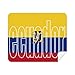 Ecuador Country Flag Name Cleaning Cloth Screen Cleaner 2pcs Suede Fabric