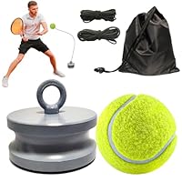 AOUZEA Tennis-Trainer Set mit Hochwertiger Tennisbälle und 1,2 kg Metallfuß | Innovatives Ballspiel und Tennis Trainingsgerät für Draußen, im Garten, im Park für Kinder & Erwachsene