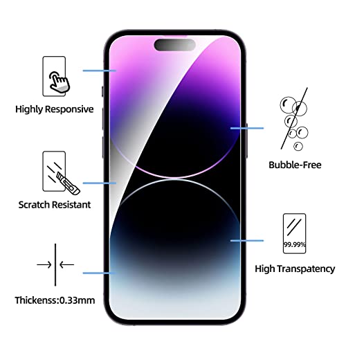 NEW'C Schutzfolie für iPhone 14 Pro Max für Panzerglas – Ansicht 3