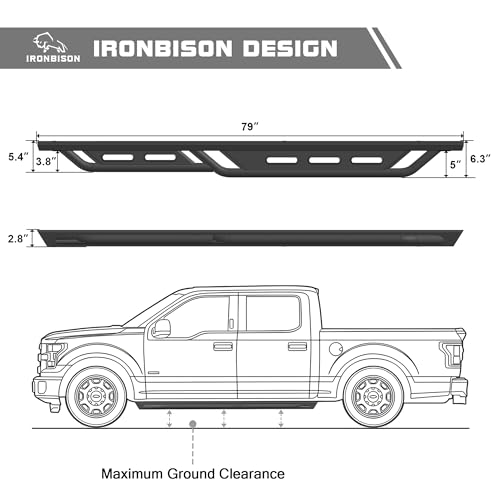 Estribos para Tacoma Double Cab 2005-2023 en negro miniatura 7