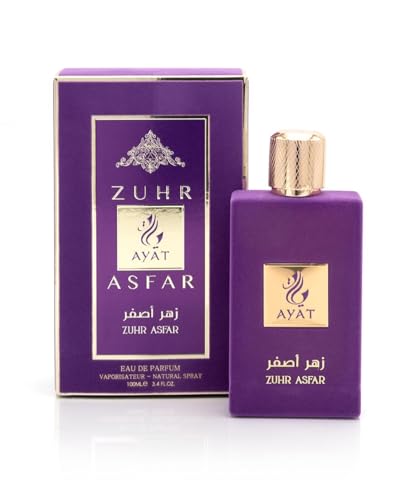 Ayat Perfumes – Eau de Parfum für Damen 100ml – orientalischer arabischer Duft – Dubai hergestellt und entworfen in den Vereinigten Arabischen Emiraten (Zhur Asfar)